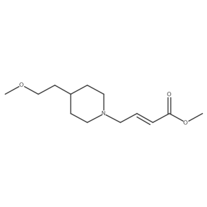 Methyl 4-[4-(2-methoxyethyl)piperidin-1-yl]but-2-enoate Structure