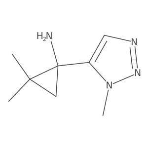 2,2-dimethyl-1-(1-methyl-1H-1,2,3-triazol-5-yl)cyclopropan-1-amine结构式