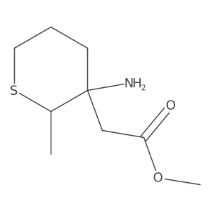 Methyl 2-(3-amino-2-methylthian-3-yl)acetate Structure