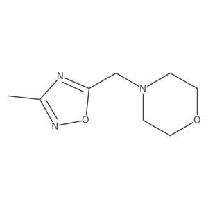 4-((3-Methyl-1,2,4-oxadiazol-5-yl)methyl)morpholine结构式