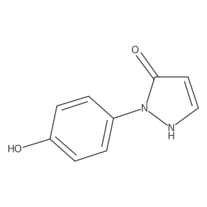 1-(4-hydroxyphenyl)-1H-pyrazol-5-ol Structure