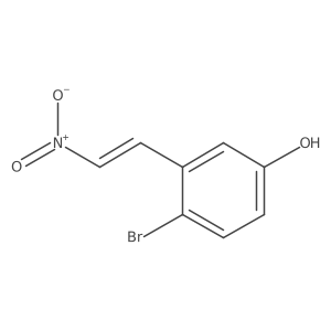 4-Bromo-3-(2-nitroethenyl)phenol结构式