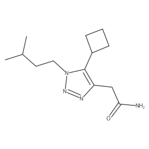 2-[5-cyclobutyl-1-(3-methylbutyl)-1H-1,2,3-triazol-4-yl]acetamide Structure