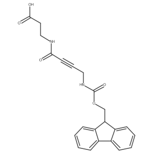 3-[4-({[(9H-fluoren-9-yl)methoxy]carbonyl}amino)but-2-ynamido]propanoic acid Structure