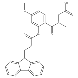 2-{1-[2-({[(9H-fluoren-9-yl)methoxy]carbonyl}amino)-4-methoxyphenyl]-N-methylformamido}acetic acid Structure
