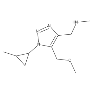 {[5-(methoxymethyl)-1-(2-methylcyclopropyl)-1H-1,2,3-triazol-4-yl]methyl}(methyl)amine结构式