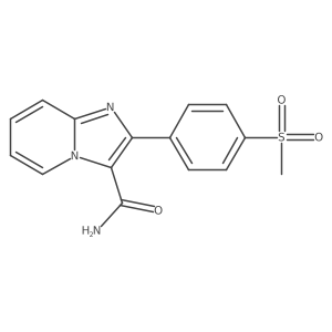 2-[4-(Methylsulfonyl)phenyl]imidazo[1,2-a]pyridine-3-carboxamide结构式