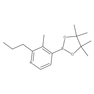 3-Methyl-2-propyl-4-(4,4,5,5-tetramethyl-1,3,2-dioxaborolan-2-yl)pyridine Structure