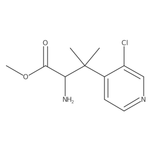 Methyl 2-amino-3-(3-chloropyridin-4-yl)-3-methylbutanoate结构式