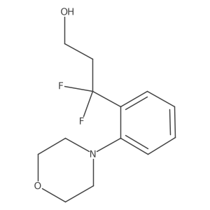 3,3-Difluoro-3-[2-(morpholin-4-yl)phenyl]propan-1-ol结构式