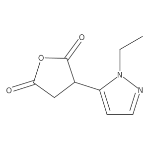 3-(1-ethyl-1H-pyrazol-5-yl)oxolane-2,5-dione结构式
