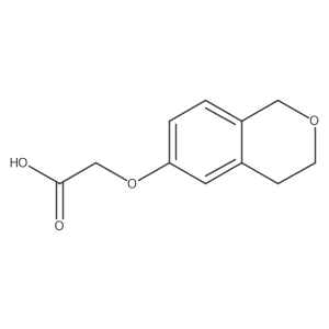 2-(3,4-dihydro-1H-2-benzopyran-6-yloxy)acetic acid Structure