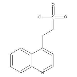 2-(Quinolin-4-yl)ethane-1-sulfonyl chloride结构式