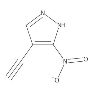 4-ethynyl-3-nitro-1H-pyrazole结构式