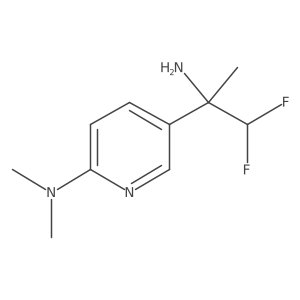 5-(2-amino-1,1-difluoropropan-2-yl)-N,N-dimethylpyridin-2-amine Structure