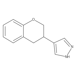 4-(3,4-dihydro-2H-1-benzopyran-3-yl)-1H-pyrazole结构式