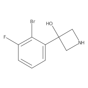 3-(2-Bromo-3-fluorophenyl)azetidin-3-ol Structure