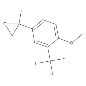 2-[4-Methoxy-3-(trifluoromethyl)phenyl]-2-methyloxirane Structure