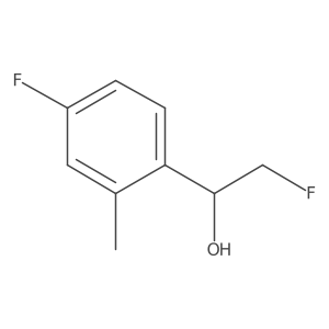 2-Fluoro-1-(4-fluoro-2-methylphenyl)ethan-1-ol Structure