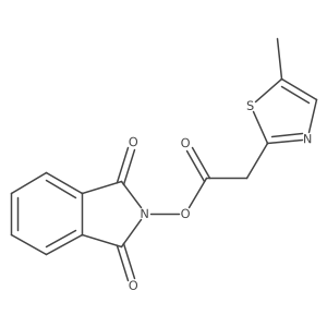 1,3-dioxo-2,3-dihydro-1H-isoindol-2-yl 2-(5-methyl-1,3-thiazol-2-yl)acetate结构式