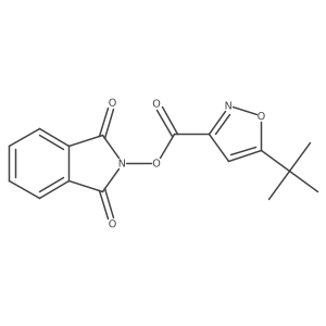 1,3-dioxo-2,3-dihydro-1H-isoindol-2-yl 5-tert-butyl-1,2-oxazole-3-carboxylate结构式