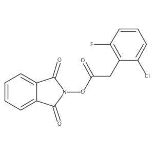 1,3-dioxo-2,3-dihydro-1H-isoindol-2-yl 2-(2-chloro-6-fluorophenyl)acetate Structure