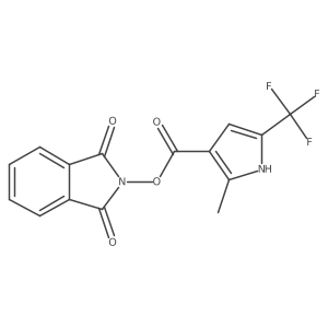 1,3-dioxo-2,3-dihydro-1H-isoindol-2-yl 2-methyl-5-(trifluoromethyl)-1H-pyrrole-3-carboxylate Structure