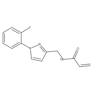 N-{[1-(2-fluorophenyl)-1H-pyrazol-3-yl]methyl}prop-2-enamide Structure