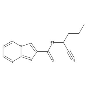N-(1-cyanobutyl)imidazo[1,2-a]pyrimidine-2-carboxamide Structure