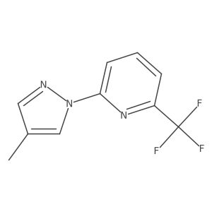 2-(4-methyl-1H-pyrazol-1-yl)-6-(trifluoromethyl)pyridine结构式
