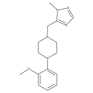 1-(2-methoxyphenyl)-4-[(1-methyl-1H-1,2,4-triazol-5-yl)methyl]piperazine结构式