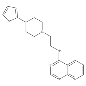 N-{2-[4-(thiophen-2-yl)piperidin-1-yl]ethyl}pyrido[2,3-d]pyrimidin-4-amine Structure