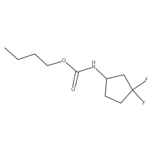 butyl N-(3,3-difluorocyclopentyl)carbamate结构式