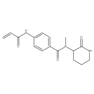 N-methyl-N-(2-oxopiperidin-3-yl)-4-(prop-2-enamido)benzamide Structure