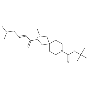 Tert-butyl 4-[[[(E)-4-(dimethylamino)but-2-enoyl]amino]methyl]-4-(methoxymethyl)piperidine-1-carboxylate Structure