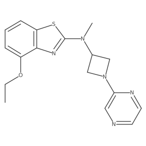 4-ethoxy-N-methyl-N-[1-(pyrazin-2-yl)azetidin-3-yl]-1,3-benzothiazol-2-amine结构式