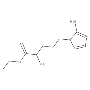 ethyl 2-amino-5-(2-amino-1H-imidazol-1-yl)pentanoate Structure