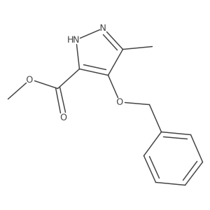 Methyl 4-(benzyloxy)-5-methyl-1H-pyrazole-3-carboxylate结构式