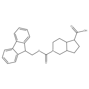 2-{[(9H-fluoren-9-yl)methoxy]carbonyl}-octahydro-1H-cyclopenta[c]pyridine-5-carboxylic acid结构式