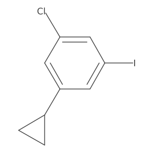 1-Chloro-3-cyclopropyl-5-iodobenzene Structure