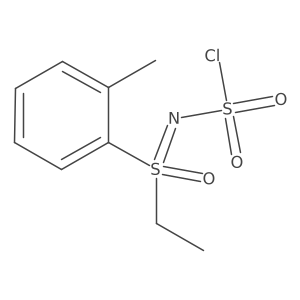 [(Chlorosulfonyl)imino](ethyl)(2-methylphenyl)-lambda6-sulfanone结构式