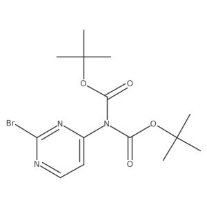 Di-tert-butyl (2-bromopyrimidin-4-yl)iminodicarbonate Structure