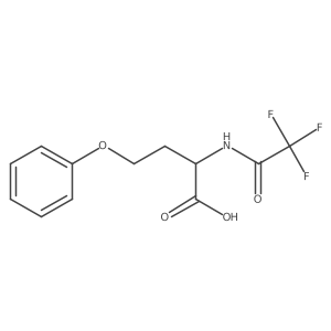 (2S)-4-phenoxy-2-(2,2,2-trifluoroacetamido)butanoic acid结构式