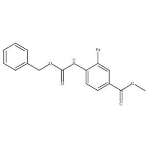 Methyl 4-{[(benzyloxy)carbonyl]amino}-3-bromobenzoate结构式