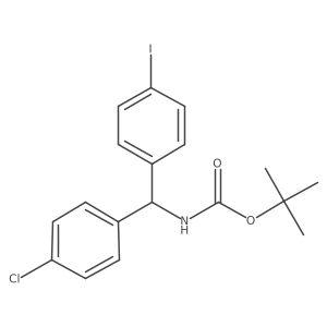 tert-butyl N-[(4-chlorophenyl)(4-iodophenyl)methyl]carbamate Structure