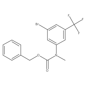 benzyl N-[3-bromo-5-(trifluoromethyl)phenyl]-N-methylcarbamate Structure