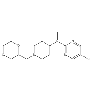 5-chloro-N-{1-[(1,4-dioxan-2-yl)methyl]piperidin-4-yl}-N-methylpyrimidin-2-amine结构式