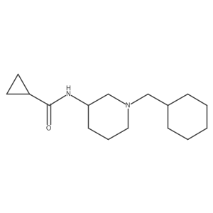 N-[1-(cyclohexylmethyl)piperidin-3-yl]cyclopropanecarboxamide结构式