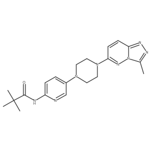 2,2-dimethyl-N-[5-(4-{3-methyl-[1,2,4]triazolo[4,3-b]pyridazin-6-yl}piperazin-1-yl)pyridin-2-yl]propanamide Structure