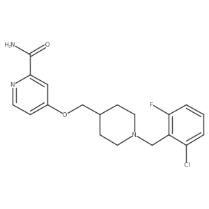 4-({1-[(2-Chloro-6-fluorophenyl)methyl]piperidin-4-yl}methoxy)pyridine-2-carboxamide结构式